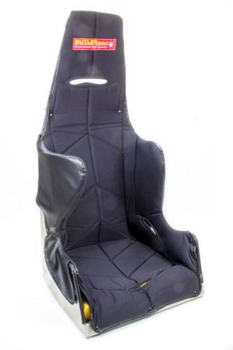 Butlerbuilt pro sportsman 19&#034; seat w/hans black cloth cover 25* layback