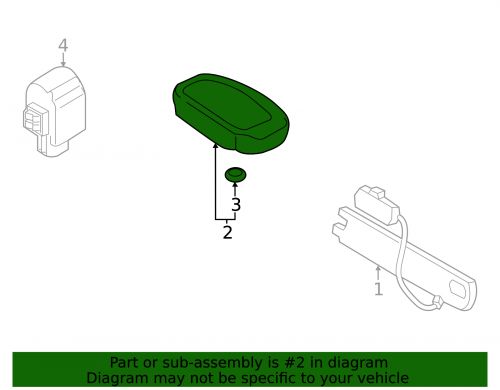 Genuine kia keyless entry transmitter 95440-p2000