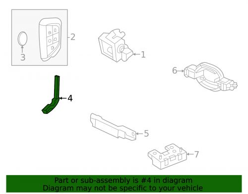 Genuine gm door lock and ignition key 20765513