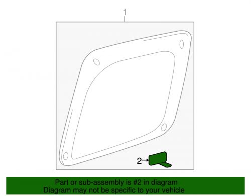 Genuine toyota door glass clip 62775-0c010