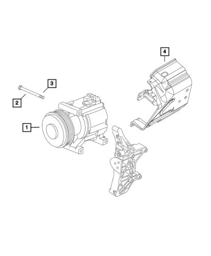 Genuine mopar air conditioning compressor 68439272aa