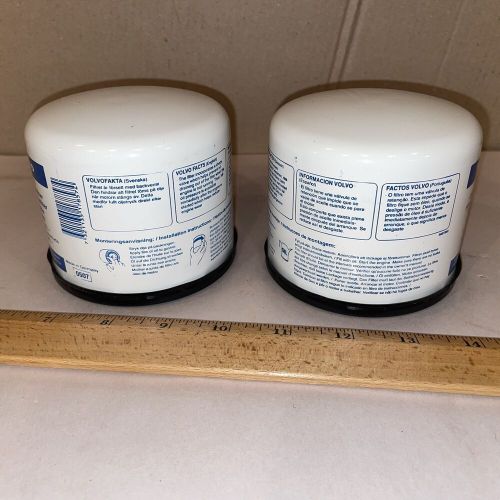 Two (2) 3517857 3517857-3 genuine volvo oem volvo penta engine oil filter