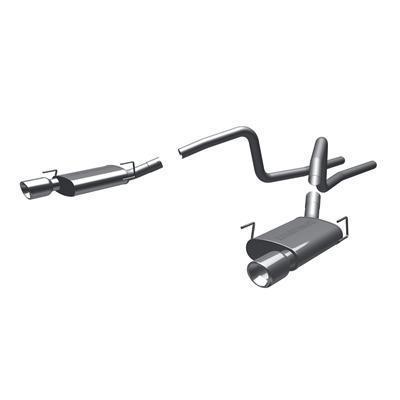 Magnaflow exhaust system cat-back steel polished stainless tips ford mustang 4.6