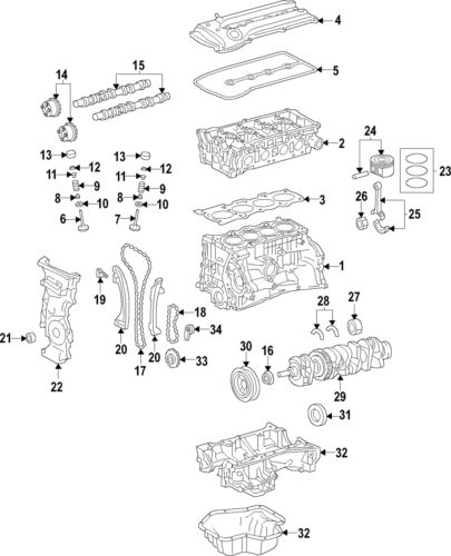 Genuine nissan valve seals 13207-cj40a