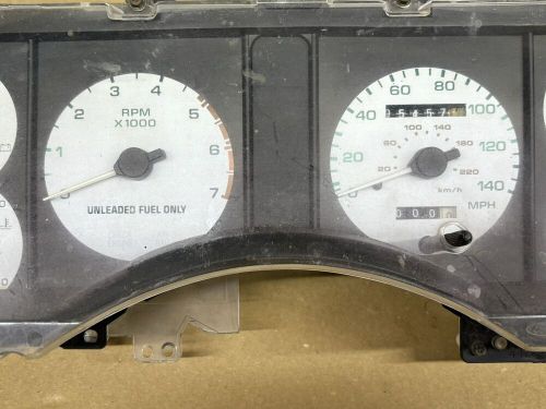 90-93 mustang 140 mph instrument cluster gauges speedometer 5.0 gt lx oem white