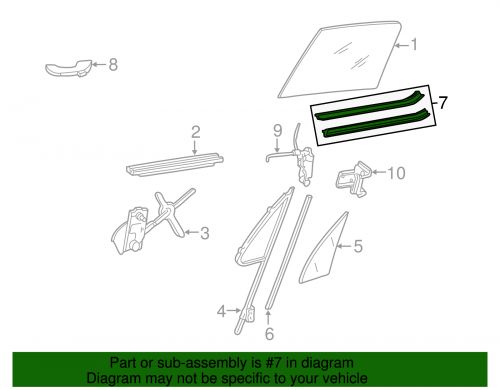 Genuine gm sash channel seal 15569071