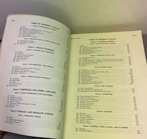 1965 aircraft inspection and repair acceptable techniques vintage airplane book