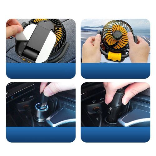 Car mounted fan 12v refrigeration small vans single head vehicles car fans