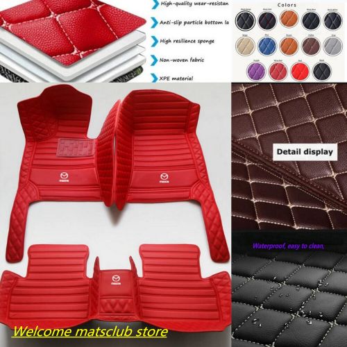 Car floor mats for mazda cx3 cx4 cx5 cx7 cx8 cx9 cx30 cx50 waterproof front rear