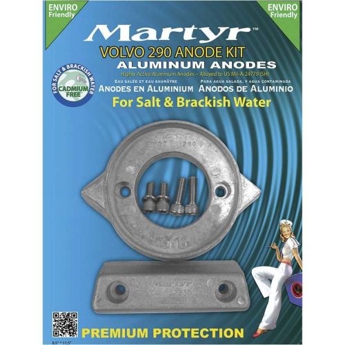 Martyr anodes cm290kita aluminum volvo penta 290 hp anode kit canada metal