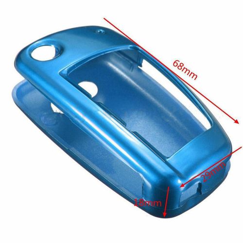 Black/white/blue abs plastic remote car key shell case cover for audi auto key