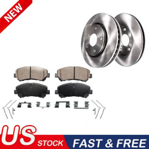 For 2009 2010-2014 2016-2019 nissan maxima front disc rotor + ceramic brake pads