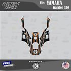 Graphics kit for yamaha warrior 350 16 mil (87-04) electron series - orange