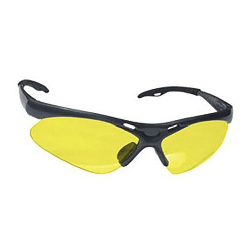 Sas safety corp. 540-0205 diamondbacks safety glasses - black frame - yellow