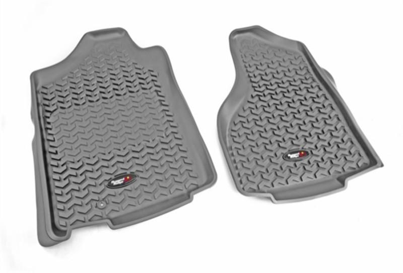 Rugged ridge 84903.01 all terrain floor liner front pair gray