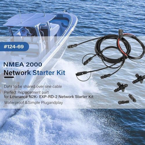 124-69 nmea 2000 network starter kit for lowrance hds lcx globalmap lms-520c th