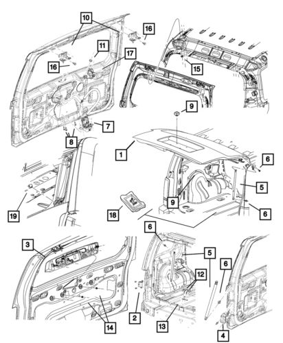 Genuine mopar glass bumper left 57010243ab