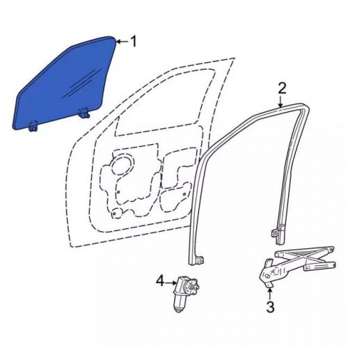 Genuine ford door glass 1l1z-7821410-aa