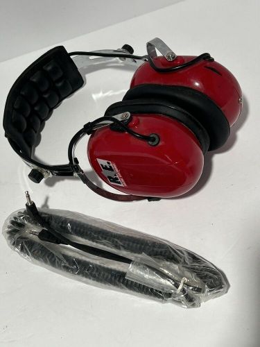 Racing electronics headphones over the head headset with volume control and cord