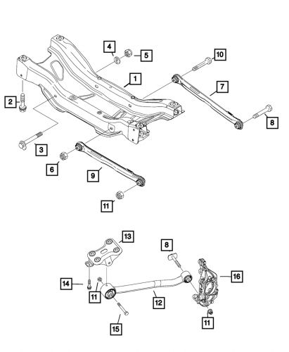 Genuine mopar cam bolt 6511780aa