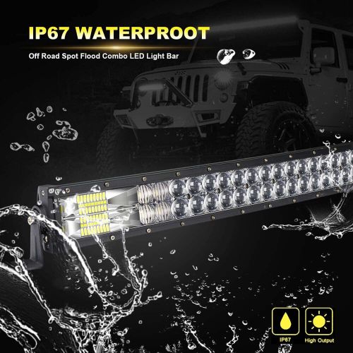 Roof 52inch 5d front windshield led light bar combo+32&#034; for chevy silverado 1500