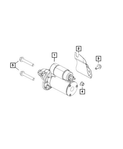 Genuine mopar engine starter remanufactured r4801852ab