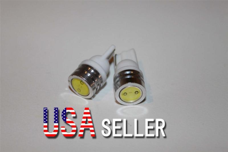 2pcs xenon t10 wedge high power 1w led light bulbs 192 168 194 2825 158 white