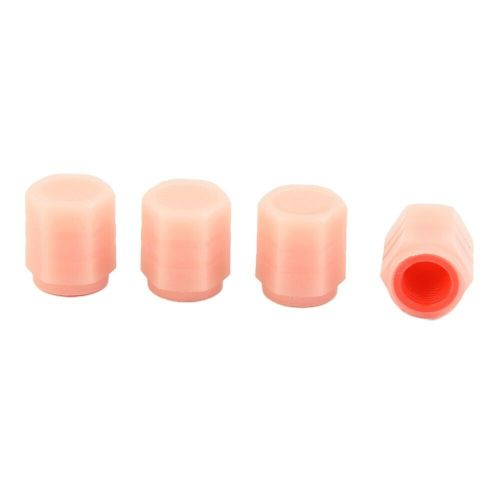 Abs material red tire valve cap protect your tire valve from dirt and dust