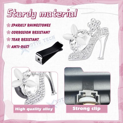 Diamond air conditioning perfume clips charm car interior decor accessories