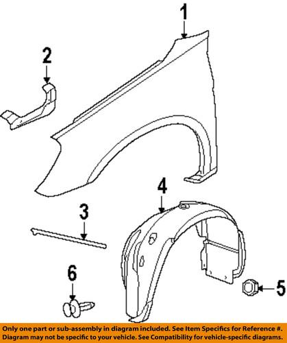 Chrysler oem 4389643aa fender-front bracket