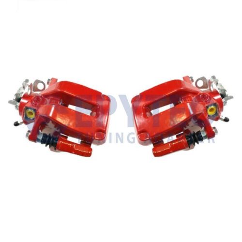 2 caliper saddle holder red vw golf 4 jubi gti v5 leon cupra rear axle 1j06-