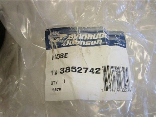 Evinrude johnson 3852742 lower exhaust hose 4&#034; marine boat