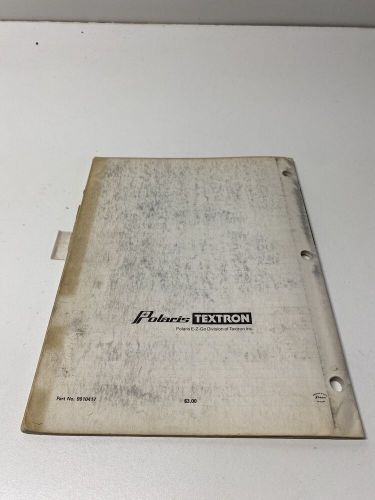 1977 polaris electra parts manual 9910417