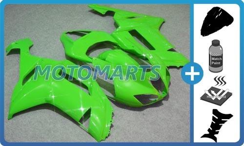 Bundle for kawasaki ninja zx6r 07 08 injection body kit fairing & windscreen gr