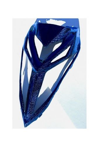 For yamaha raptor 700r front grill nose hood 2013-2024 real carbon fiber blue