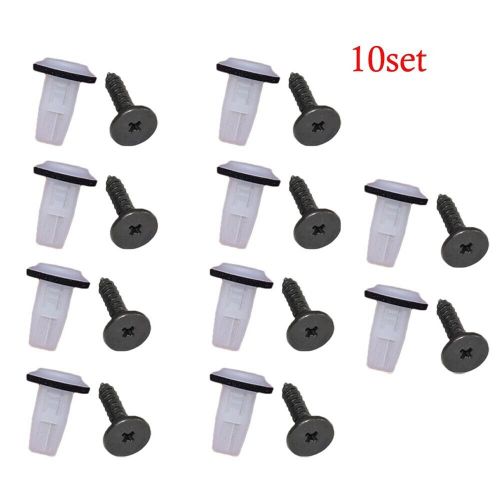 For car wheel arch fender lining screw grommets clips set of ten pieces