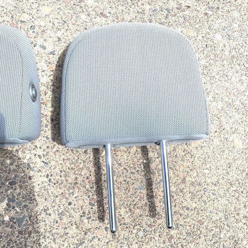 2009-2014 ford f150 f-150 front 2 headrest set oem 2013 gray cloth left right