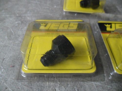 3 x jegs black -8 an female to -6 an male reducer fitting #110222 fuel oil turbo