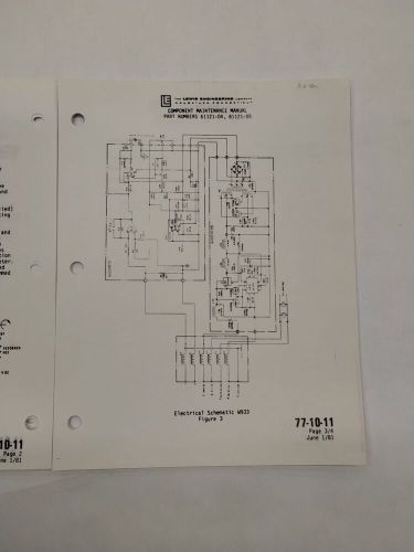 Lewis engineering percent torque indicator part no 61121-04/-05 maintenance part