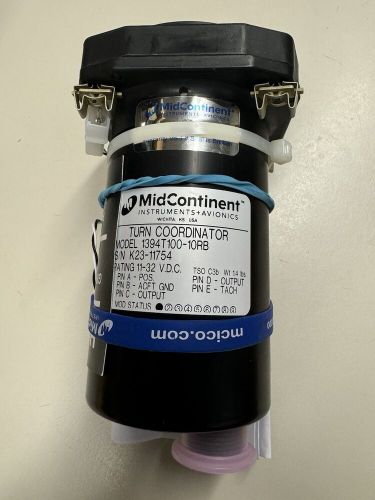 Mid-continent turn coordinator 1394t100-10rb, with a/p input, new