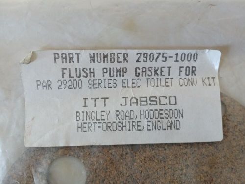 Par jabsco cork flush pump gasket 29075-1000 for 29200 series electric toilet