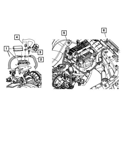 Genuine mopar battery wiring 5193091ab