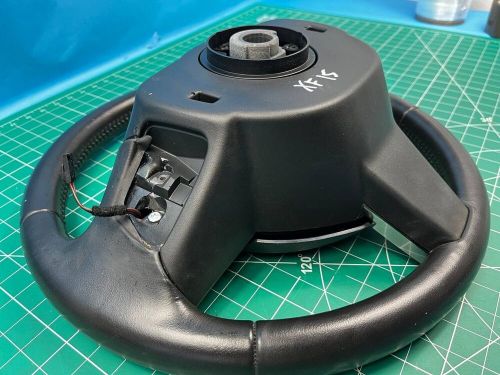 2012 - 2015 jaguar xf  steering wheel leather w multifunction switch oem