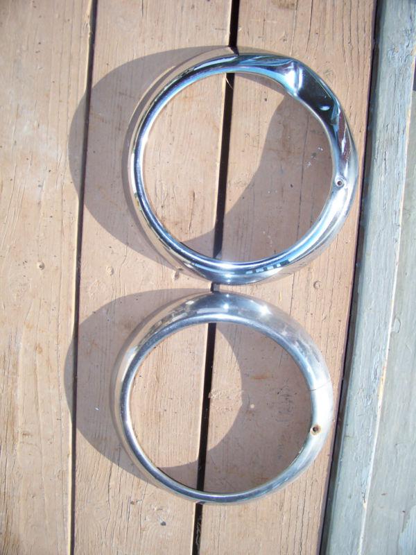 1955 ford truck bus headlight bezels