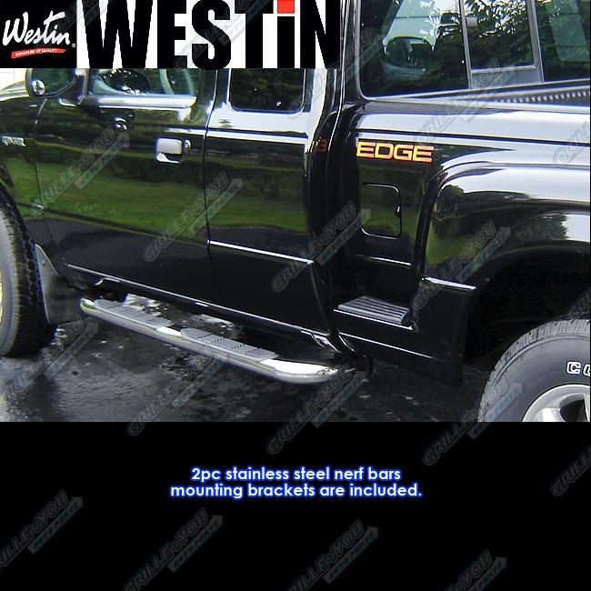 Westin 99-11 ford ranger super cab (4dr ) chrome nib