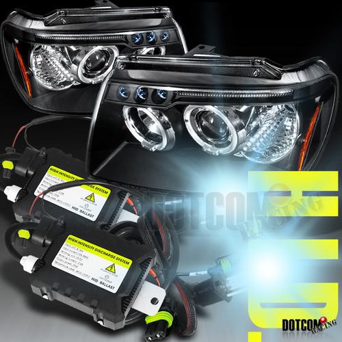 99-04 grand cherokee projector headlights+6000k slim xenon hid