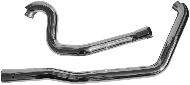 Rush exhaust true dual head pipes - chrome  7017tr