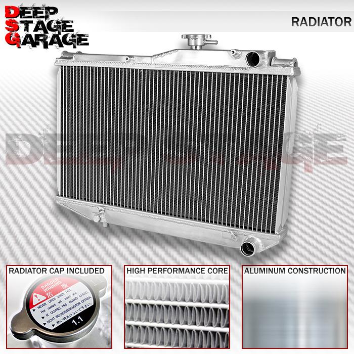 Aluminum racing dual core 2-row cooling radiator 86-87 corolla ae86/4age jdm