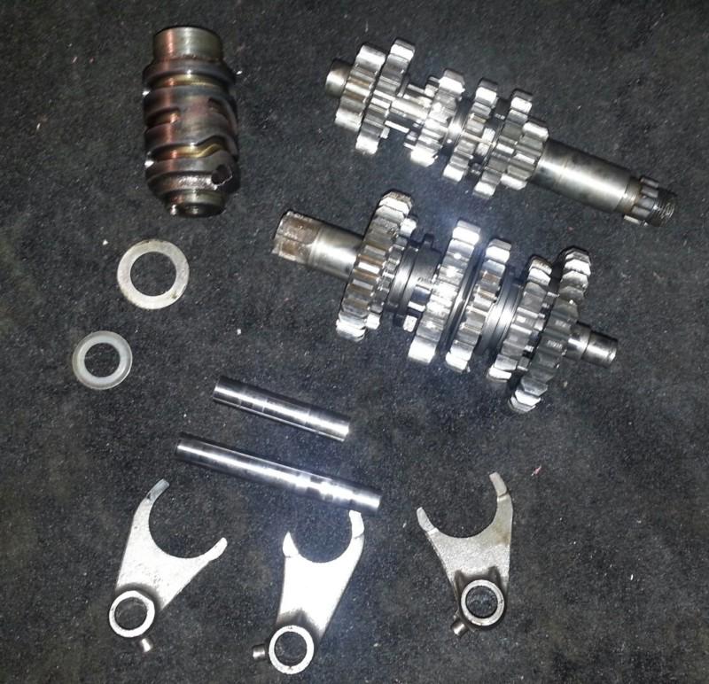 1990 suzuki rm80 transmission gears trans forks drum