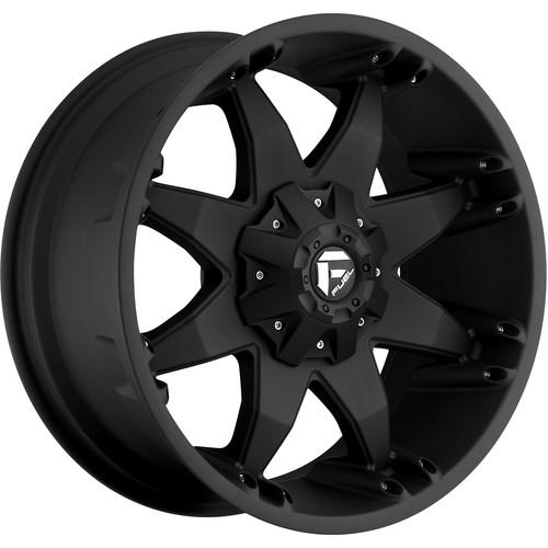 17x8.5 black fuel octane 8x6.5 -5 rims super swamper ss-m16 35x12.5x17